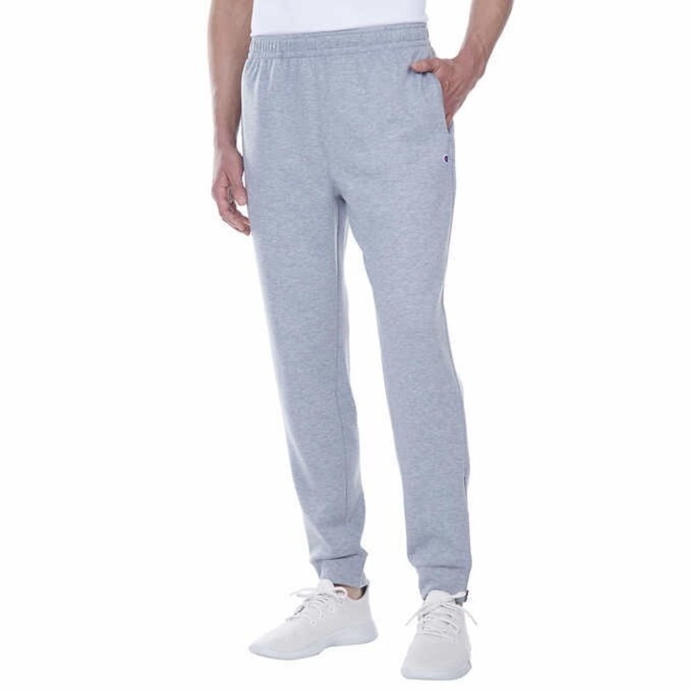Champion Jogger Pants Men XXL Zippered Pocket Zipper Hems Interlock Tech Terry